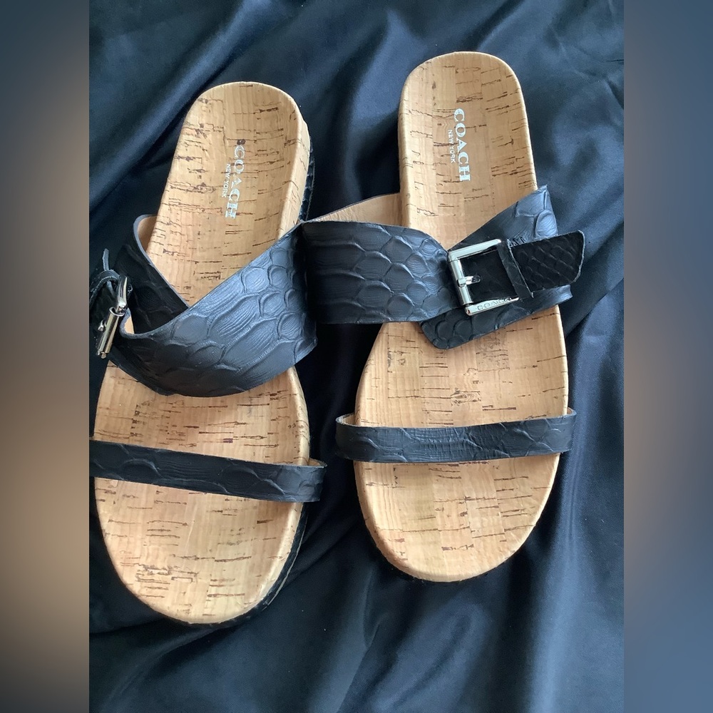 Coach Sunny Ladies Cork Slippers
